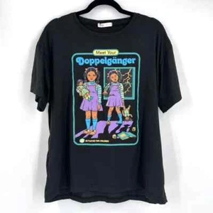 Camiseta Romwe Meet Your Doppelganger Horror Zombie Scary Talla L 44"-46" Nueva con etiquetas - Imagen 1 de 3