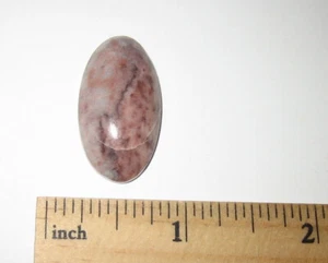 PULIDO RARO 29,5mm x 16,5mm NATURAL ""PIEDRA FLAMENCO"" CABUJÓN BECA 5,1 gramos - Imagen 1 de 15