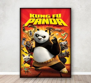 Kung Fu Panda Movie Poster Print Home Decor Wall Art Picture Gift A4 Framed - Picture 1 of 3
