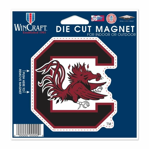 NCAA South Carolina Gamecocks 4 inch Auto Magnet Round Logo by WinCraft Cover