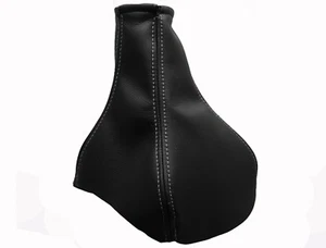 FORD COUGAR (1998-2002) Soufflet Levier De Vitesse 100% Cuir - Couture Gris - Imagen 1 de 1