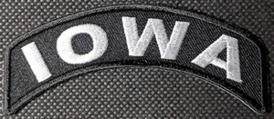 Iowa Mini Rocker bestickt Biker Patch - Bild 1 von 1
