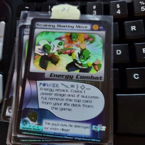 CCG DRAGON BALL Z STRAINING BLASTING MOVE #21 FOIL FRIEZA SAGA 2000 Near Mint - Picture 1 of 3