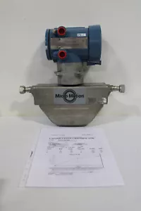 1/2" MICRO MOTION F025 MASS FLOW SENSOR 4 WIRE 1700 TRANSMITTER #8 VCO - Picture 1 of 8