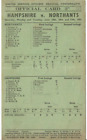 1952 HAMPSHIRE v NORTHANTS Cricket Scorecard