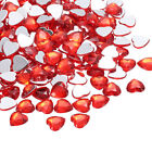 200Pcs Acrylic Hearts for Valentine's Day Crystals Gems Vase Fillers Red