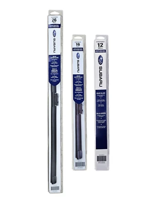 Subaru Impreza & Crosstrek Front & Rear Windshield Wiper Blades Set Genuine OEM - Image 1 of 4