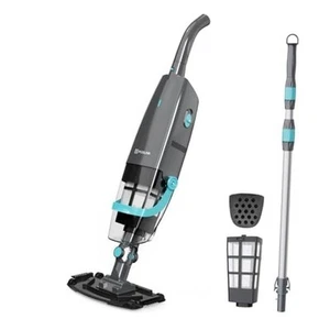 Cordless Handheld Pool Vacuum, Rechargeable Pool Cleaner with 16 Gal/Min Teal - Picture 1 of 7