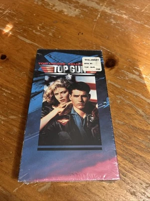 Top Gun (VHS, 1986) Paramount Watermarks, Tom Cruise, Val Kilmer, Factory Sealed Foto 1 de 4