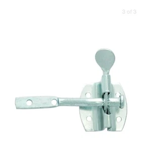 3 X Latón Carlisle - Bloqueo de lote de trabajo de captura automática de puerta (brillante galvanizado) IAGBZP/BP - Imagen 1 de 4