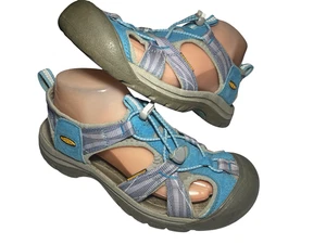 KEEN Shoes Womens Size 8.5 Blue Gray Closed Toe Water Sandals Hiking 1008476 - Picture 1 of 10