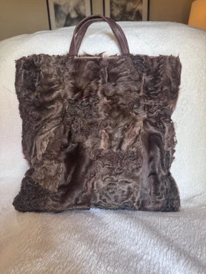 Bolso de Mano Loewe Piel de Visón Cuero Napa De Colección En Muy Buen Estado Foto 1 de 4