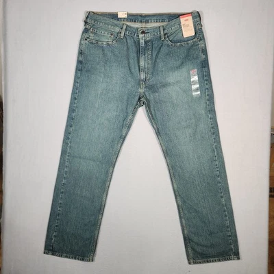 New Levis 559 Jeans Mens 40x32 Blue Relaxed Straight Dark Wash Denim Baggy - Image 1 of 4