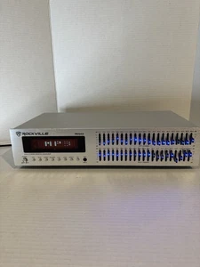 Rockville REQ42 9 Rack Mount 2x21 Band Analog Graphic Equalizer Silber - Bild 1 von 3