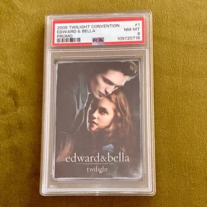 2008 Twilight Convention Edward & Bella Promo #1 PSA 8 NM-MT  - Picture 1 of 2