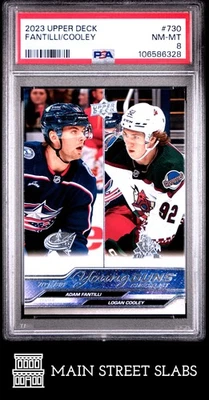 2023 Upper Deck #730 Fantilli/Cooley PSA 8 - Image 1 of 2