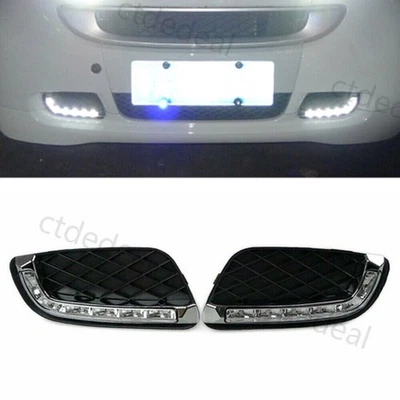 Paar LED DRL Tagfahrlicht Nebelscheinwerfer Weiß Für Smart Fortwo W451 2008-2011 - Bild 1 von 4