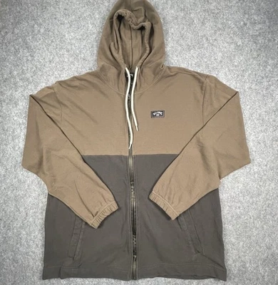 Para hombres XL Billabong Sudadera con Capucha Cremallera Chaqueta Marrón Informal Surf Patinador Ropa de Playa Foto 1 de 4