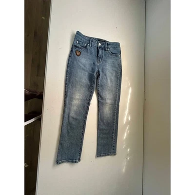 Jeans Ralph Lauren Niños Azul Denim Logo Embellecido Pierna Recta Mezcla de Algodón Foto 1 de 4