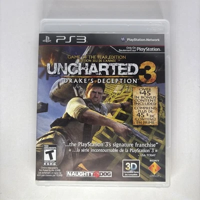 Uncharted 3: Drake's Deception -- Game of the Year Edition (Sony PS3) Tested CIB - Image 1 of 4