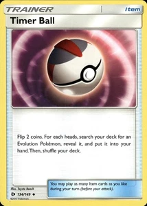 Timer Ball 134/149 | Sun & Moon - Base Set | Pokemon TCG | English | Uncommon - Picture 1 of 6