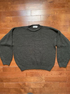 Suéter de Colección NUEVA ERA Clásico L/S Cuello Redondo Hombres Grande L Verde Hecho en EE. UU. Foto 1 de 4