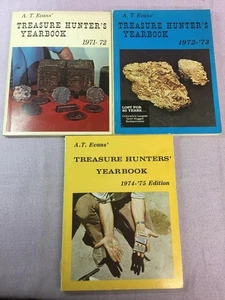 A.T. Evans TREASURE HUNTER'S YEARBOOKS 1971,1972,1974 - Imagen 1 de 2