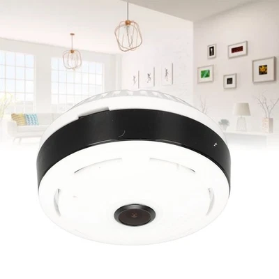 Fisheye 360 Degree Panoramic Webcam Wifi Wireless Camera Night Motion - Image 1 of 4