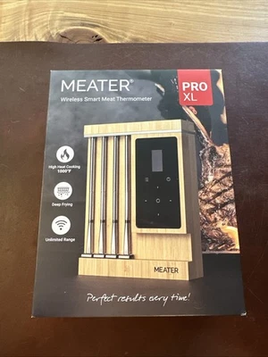 Meater Pro XL Bluetooth & WiFi Wireless Smart Meat Thermometer - 4 Probes SEALED - Image 1 of 3