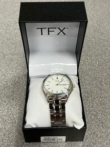 Reloj para hombre TFX by Bulova 36B100 acero inoxidable tono plata fecha esfera blanca - Imagen 1 de 16