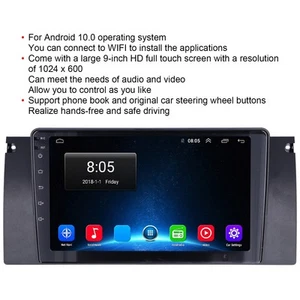 Car 1+16G 9in Car Multimedia Player GPS Navigation For Android10WiFi Touch AU - Afbeelding 1 van 12