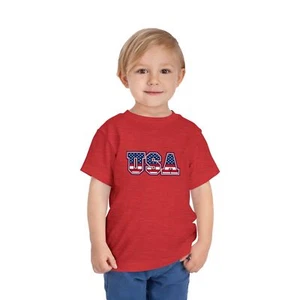 USA Toddler Tee with Stars and Stripes Design, Perfect for Kids, [...] - Picture 1 of 17