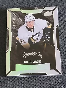 2015-16 UD BLACK DANIEL SPRONG #40 #ed 179/299 ROOKIE RC AUTO AUTOGRAPH - Picture 1 of 1