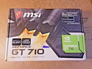 MSI NVIDIA GeForce GT 710 2GB Graphics Card BOXED - Picture 1 of 7
