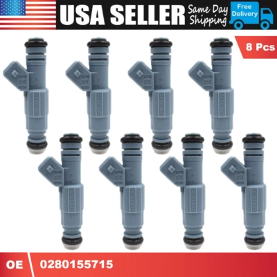 8 piezas inyectores de combustible 0280155715 para Dodge RAM 1500 2500 3500 1996-1999 5,2 L 5,9 L Foto 1 de 4
