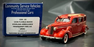 Brooklin CSV.15 1938 Flxible-Buick Sterling Ambulance Friendship Fire Co. (Red) - Picture 1 of 16