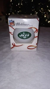 New York Jets Ornament-LED Neu Originalverpackt NFL Weihnachtsschmuck Football - Bild 1 von 4