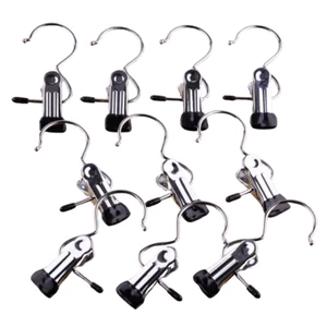 Chrom Metall Mantelaufhänger, Einzelclip für Schal, Gürtel, Handschuhzubehör - Bild 1 von 1
