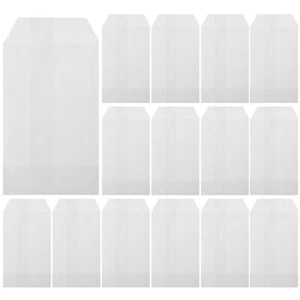 100 Pcs Waxed Paper Bag Travel Shopping Crafts Packing Bread Bags - Picture 1 of 12