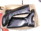 Original DDR Gr 24, NVA Damen Parade  Offiziers Lederstiefel  Ledersohle MUSEUM