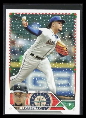 2023 Topps Holiday Luis Castillo #H156 - Image 1 of 2