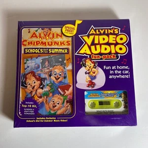 Vintage Sealed Alvin & The Chipmunks Video Audio Fun Pack Schools Out For Summer - Picture 1 of 1