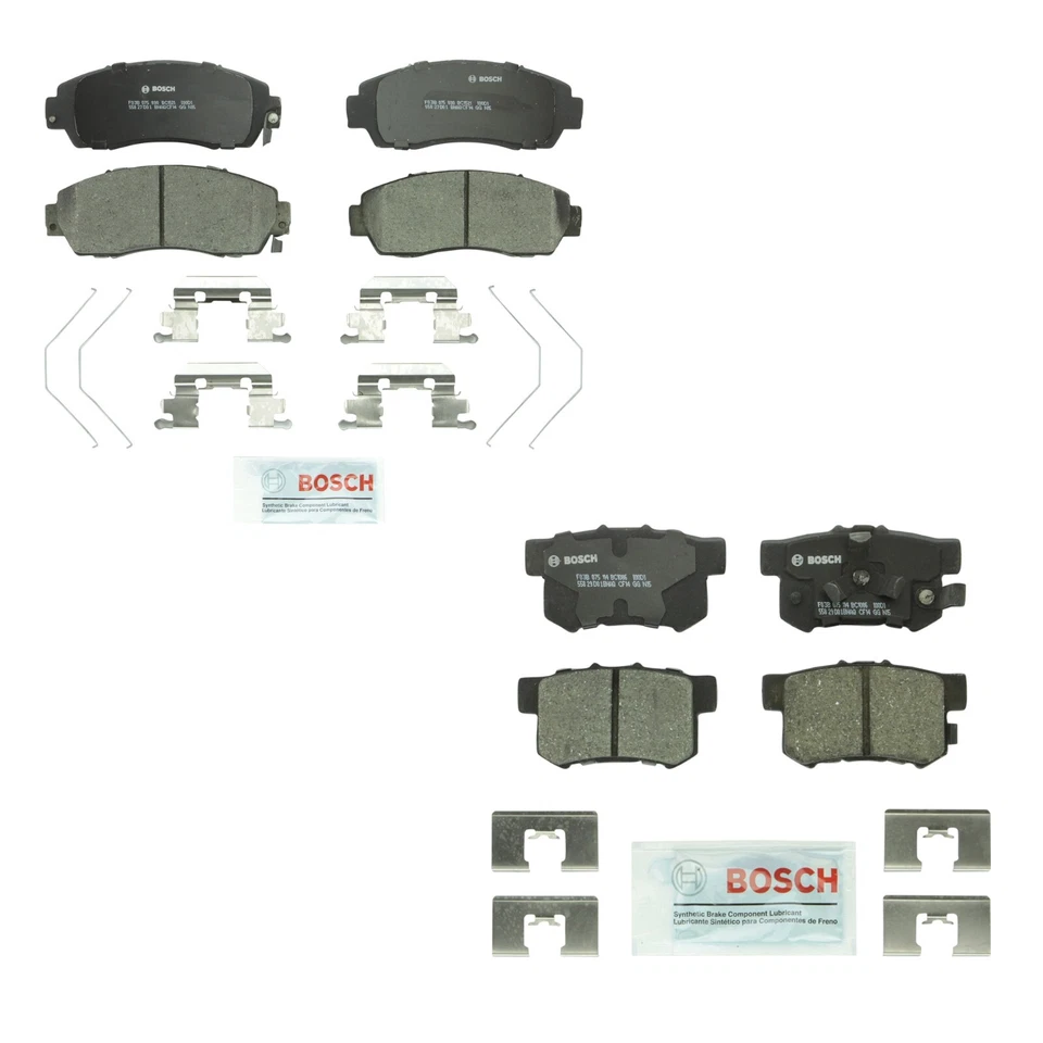 Bosch QuietCast Front and Rear Ceramic Brake Pads Kit For Honda Crosstour CR-V - Image 1 of 1
