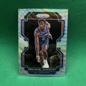 Immanuel Quickley 2021-22 Panini Prizm Silver Wave #129 New York Knicks