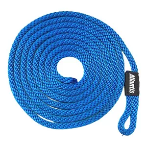 SEADOO JETSKI BOMBARDIER YAMAHA WAVERUNER MARINE DOCKING LINES ROPE ROYAL BLUE - Foto 1 di 1