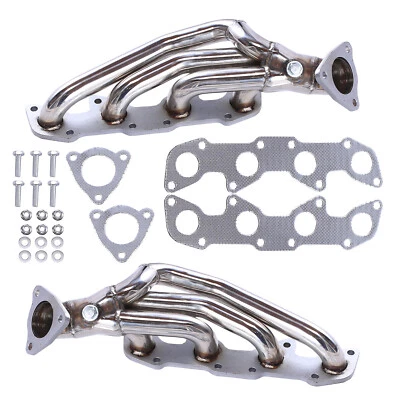 For 2000-2004 Toyota Tundra Sequoia 4.7L V8 Stainless Steel Manifold Headers - Image 1 of 4