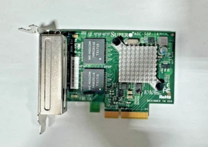 Supermicro AOC-SGP-I4 Quad Port Gigabit Ethernet NIC Network Controller Card - Foto 1 di 2