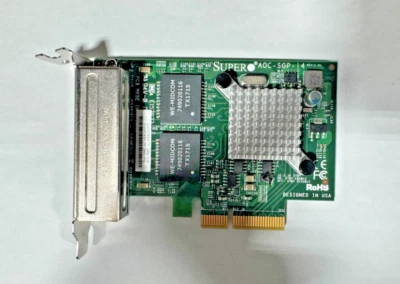 Supermicro AOC-SGP-I4 Quad Port Gigabit Ethernet NIC Network Controller Card - Image 1 of 2
