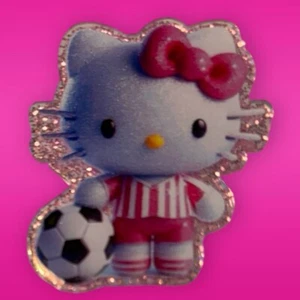 Poignée téléphone football Hello Kitty - Photo 1 sur 2