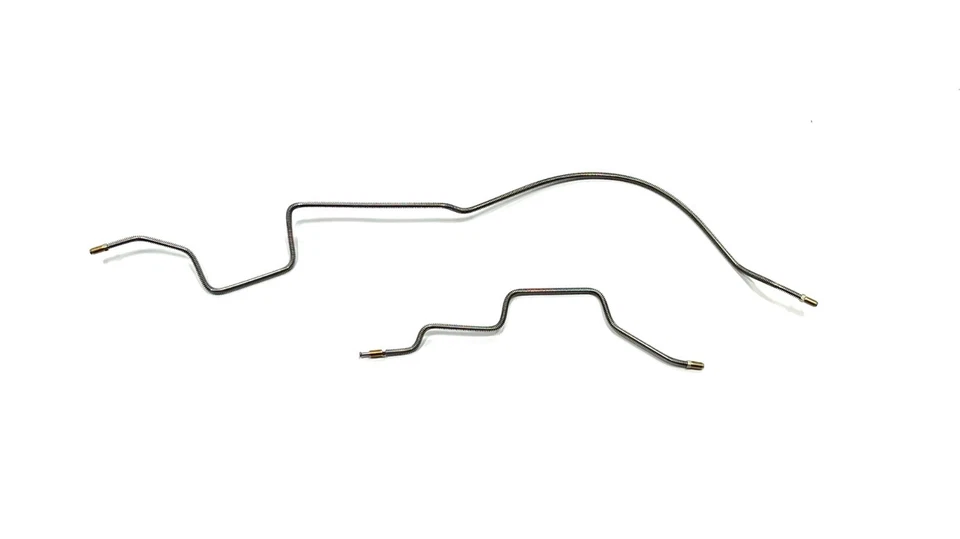 Galfan Steel Rear Axle Brake Lines - Fits 87-95 Jeep Wrangler w/Non ABS Pair - Image 1 of 1